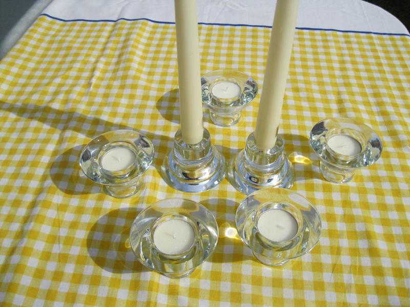 26 Sparkling Glass Candle Holders, Wedding  Party Tables
