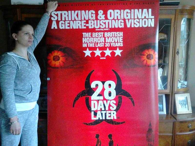 28 days later Movie very large cinema Poster.