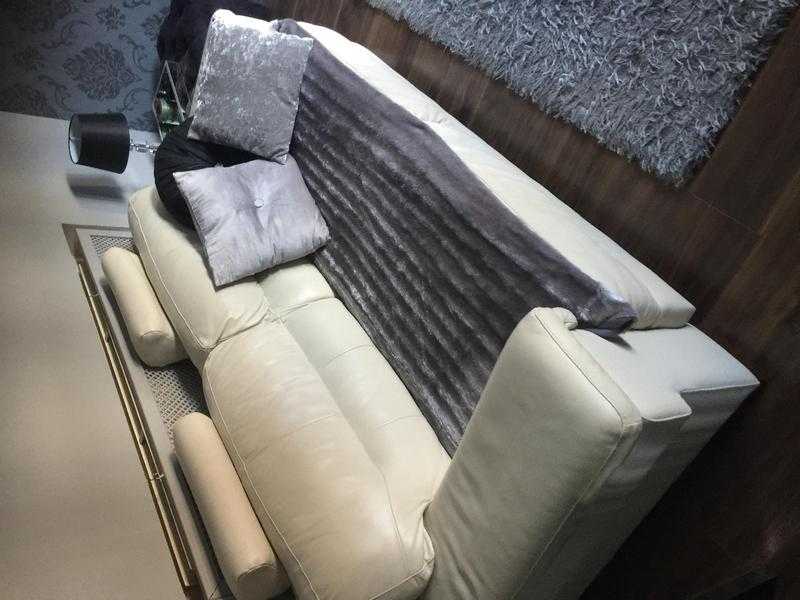 2amp3 seater Italian leather sofa