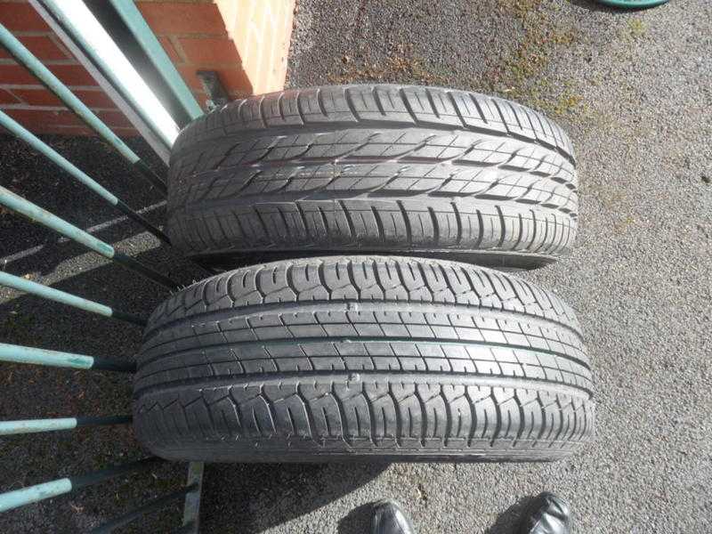 2x 20565R15 94V TYRES - AS NEW