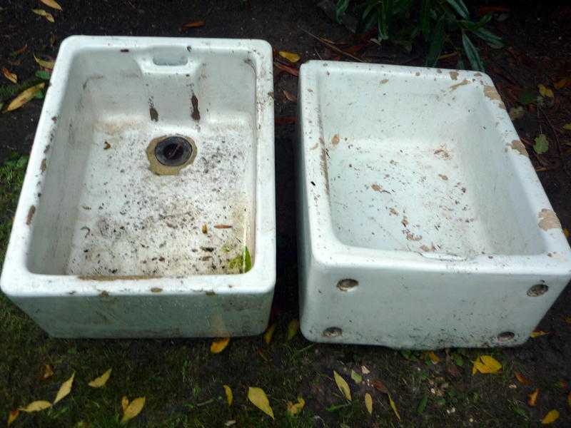 2X BELFAST SINKS  PLANTERS