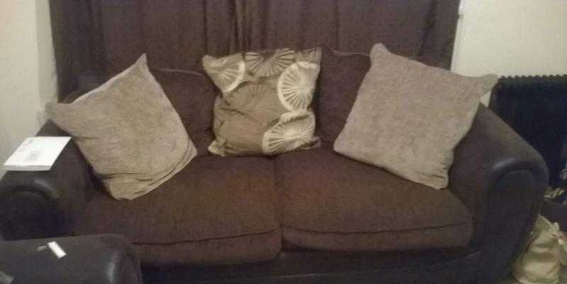 3  2 seater fabric sofa