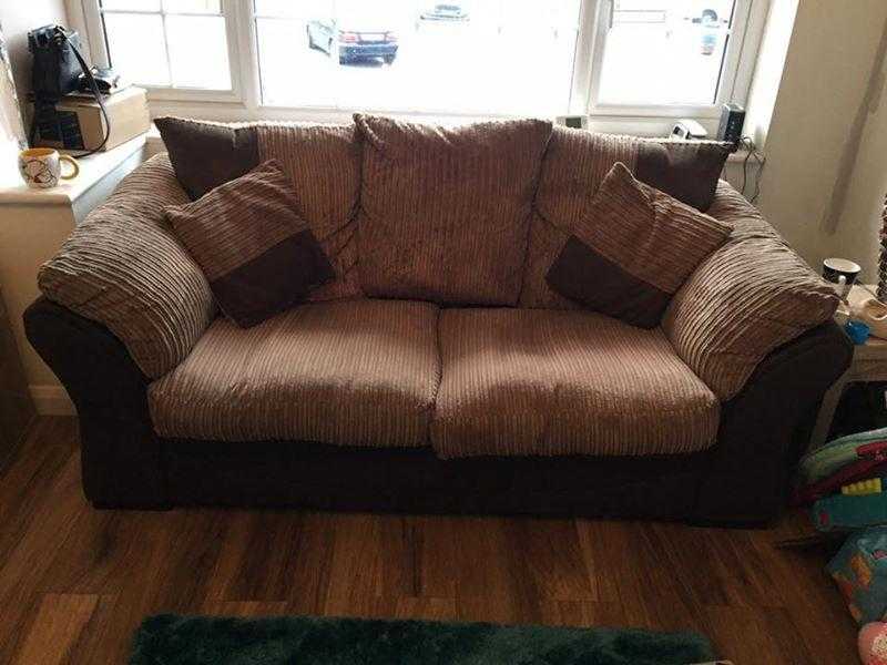 3 amp 2 Seater fabric Sofa