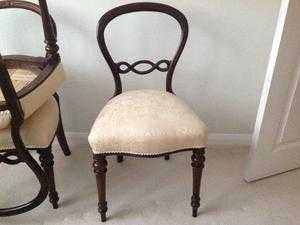 3 antique dining chairs