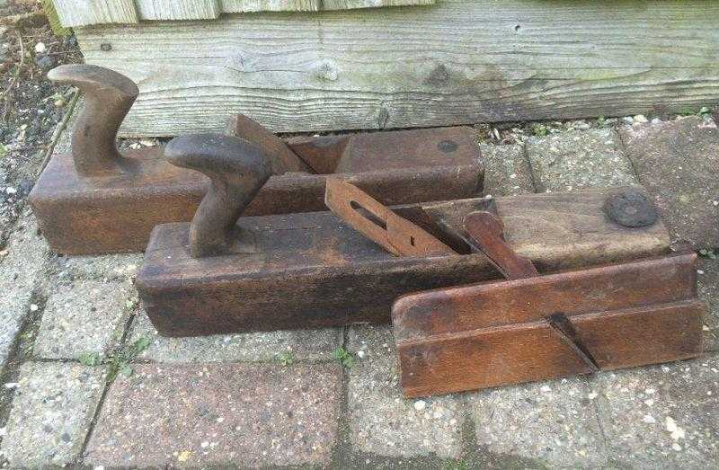 3 Antique Wood Planes