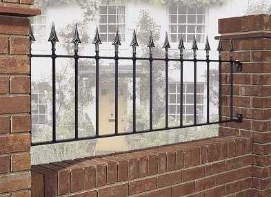 3 brand new wrought iron railings, 6ft x 20 inches