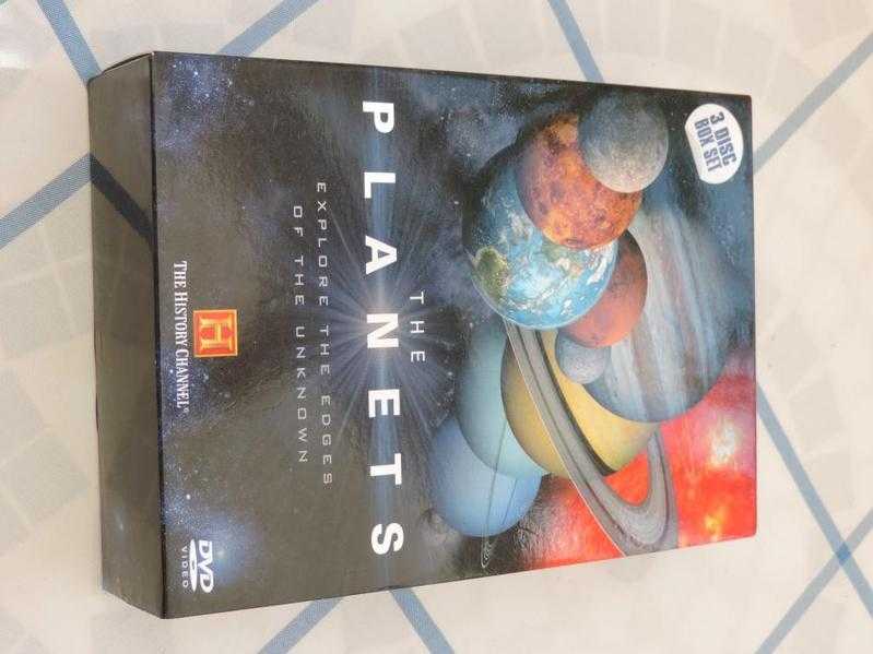 3 DISC BOX SET quotTHE PLANETSquot EXPLORE THE EDGES OF THE UNKOWN BY THE HISTORY CHANNEL, MINT CONDITION