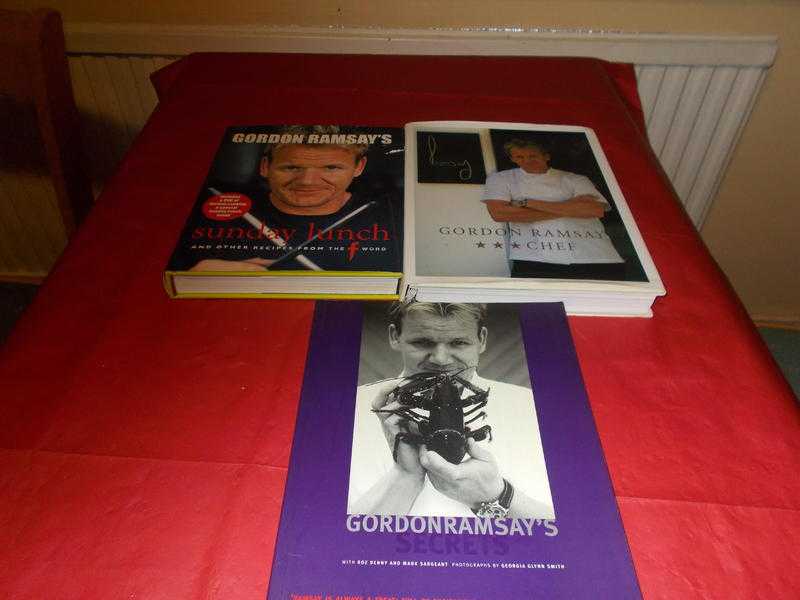 3 GORDON RAMSAY COOK BOOKS