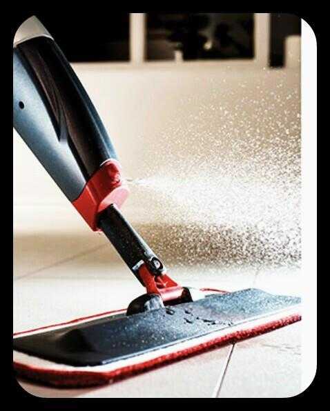 3-in1 Spray floor mop with  FREE window wiper attachment.