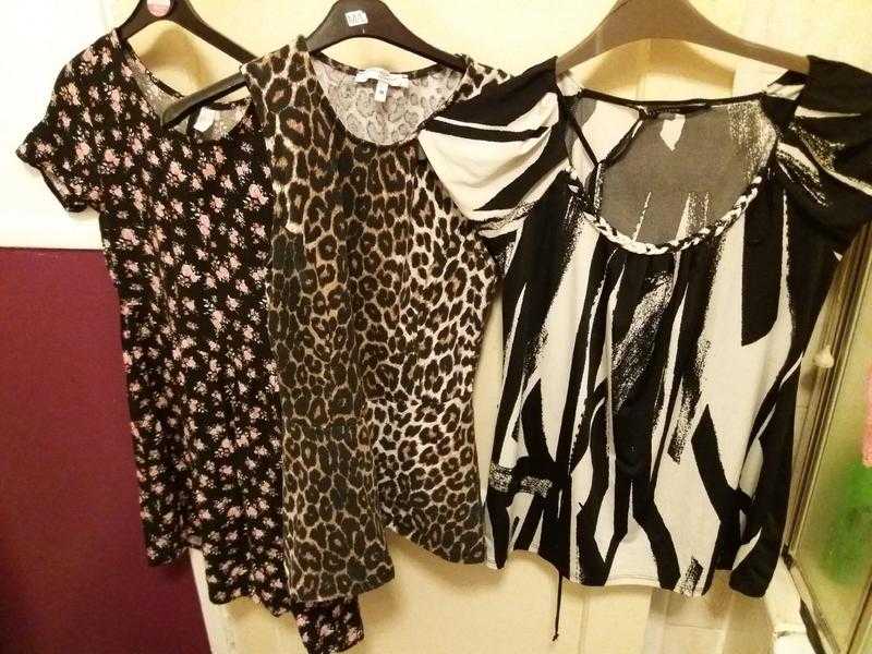 3 ladies tops size 10