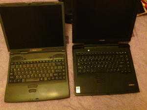 3 old laptops, untested for partsspares