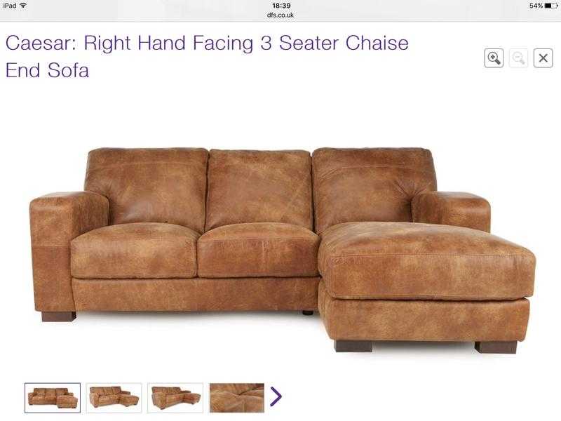 3 Piece Brown Leather Sofa Sofa Set Caesar Range from DFS