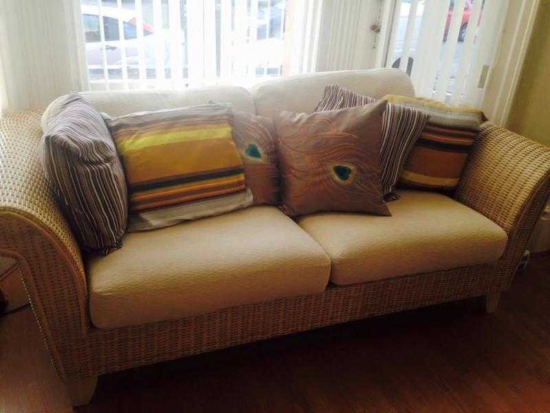 3 piece MnS Ratan sofas