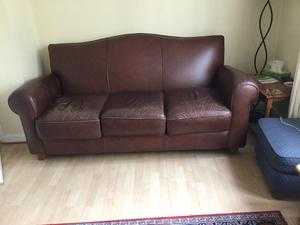 3 seat leather sofa