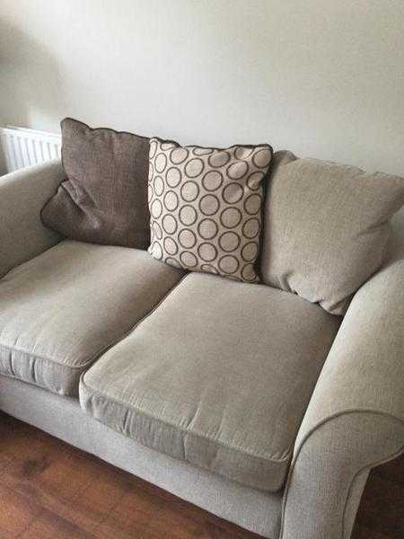 3 seater beige sofa