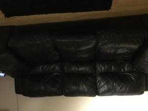 3 seater brown cord sofa