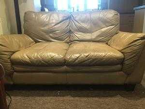 3 seater cloth beige sofa