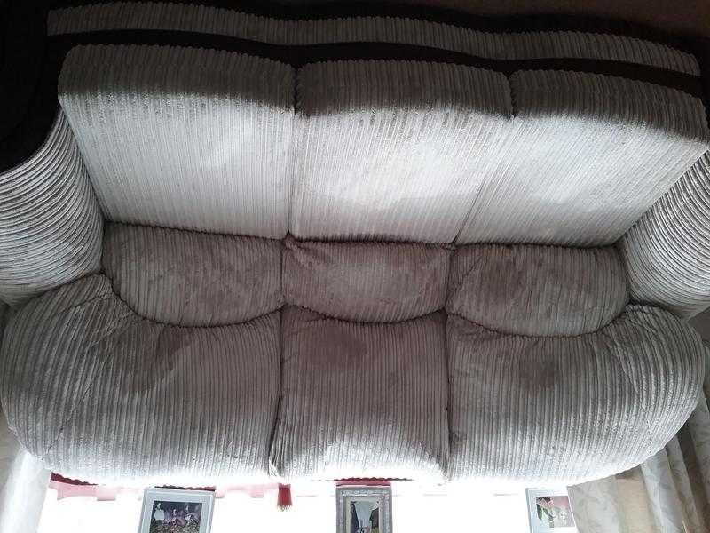 3 seater cord sofa