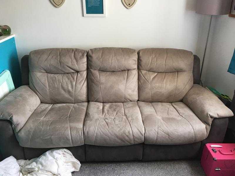 3 seater double Logan recliner sofa