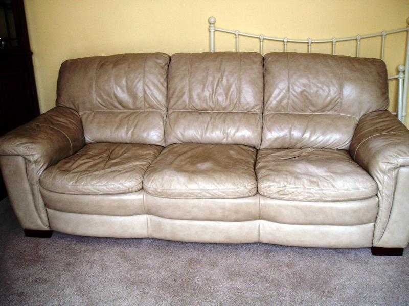 3 Seater leather settee