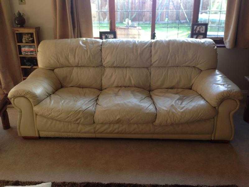 3 seater leather sofa