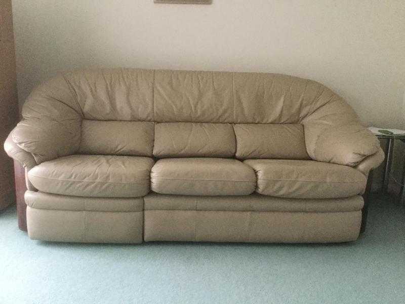 3 seater leather sofa