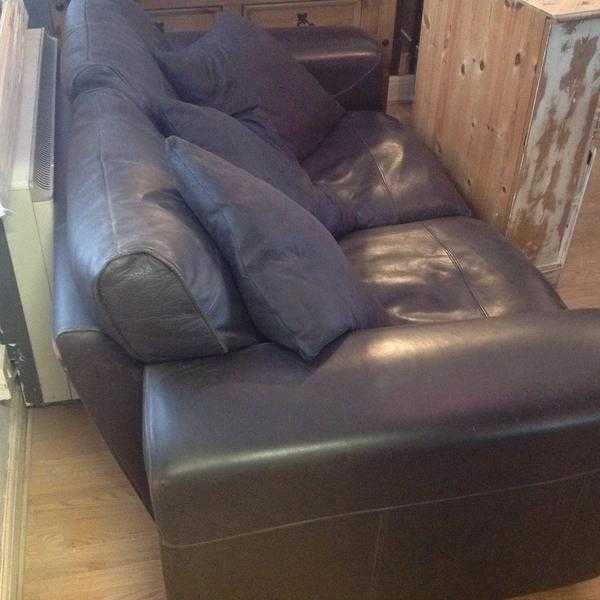 3 seater leather sofa