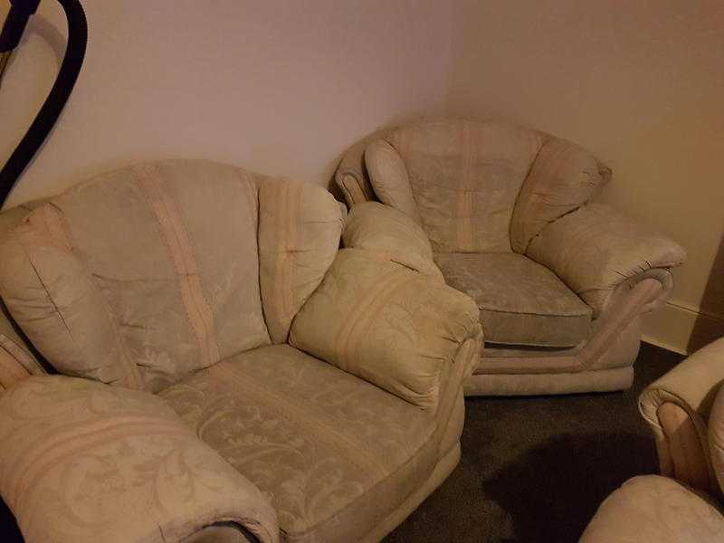 3 seater sofa and 2 arm chairs