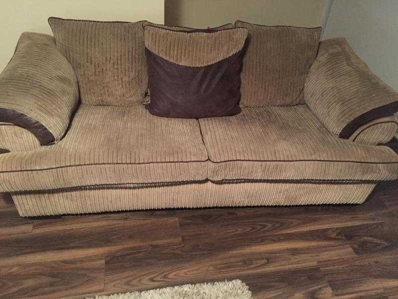 3 seater sofa and swivel chair