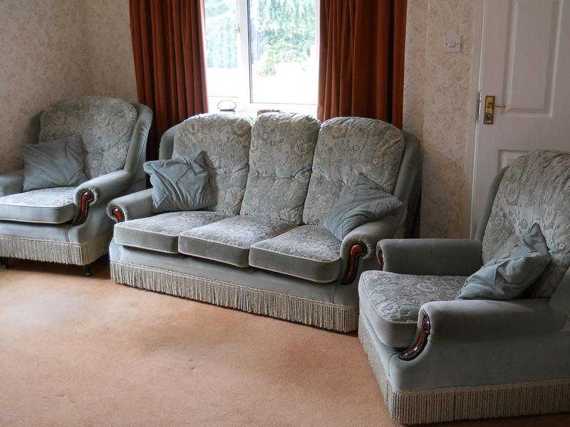3 seater sofa and two arm chairs