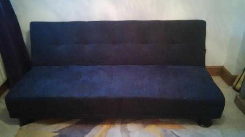 3 seater sofa bed black