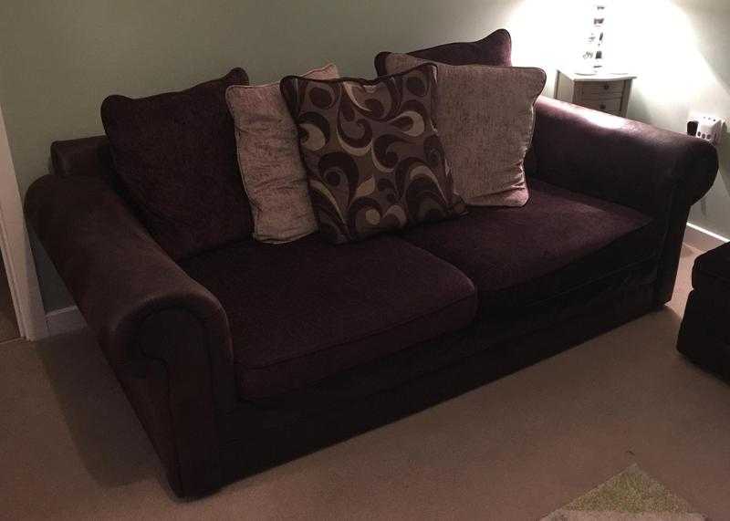 3 Seater Sofa, Chair and Footstool for sale