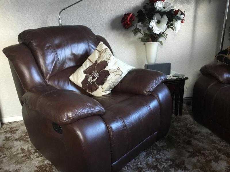 3 seater sofa recliner manual ,leather plus armchair recliner manual ,leather.