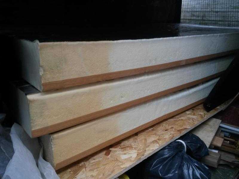 3 sheets of 150mm rigid insulation, Celotex kingspan