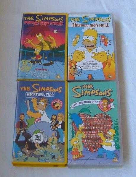 3 Simpsons Videos - VHS