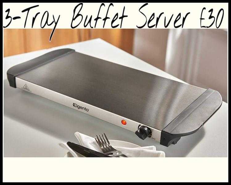 3-Tray Buffet Server