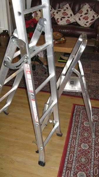 3 Way Combination Ladder plus small 3 tread -step ladder