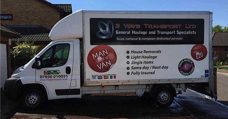 3 Ways Transport Ltd - Peterborough Man with a Luton Van offering Man with a van amp House Removals