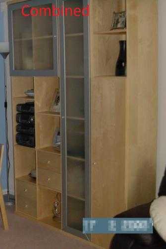 3 x Ikea Units Display Cabinets