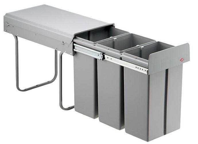 30 Litre Kitchen Cupboard Pull Out Waste Bin To Suit 30cm wide cupboard.