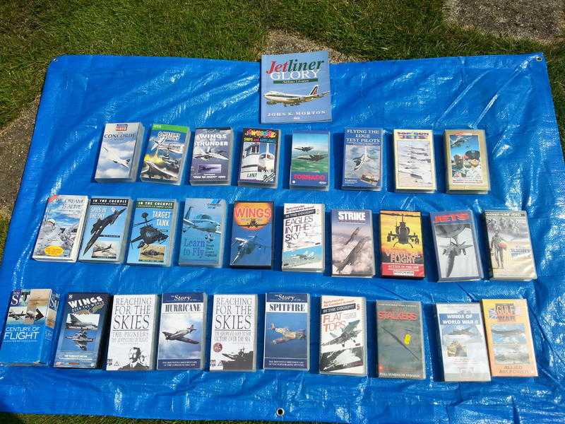 32 VHS Flight Tapes.