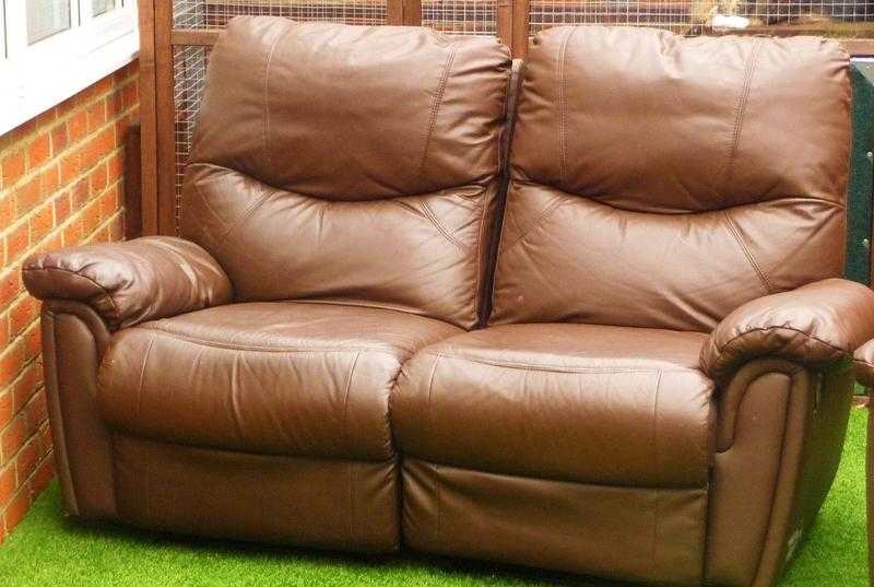 321 Seater Valencia Recliner Leather Sofa Suite