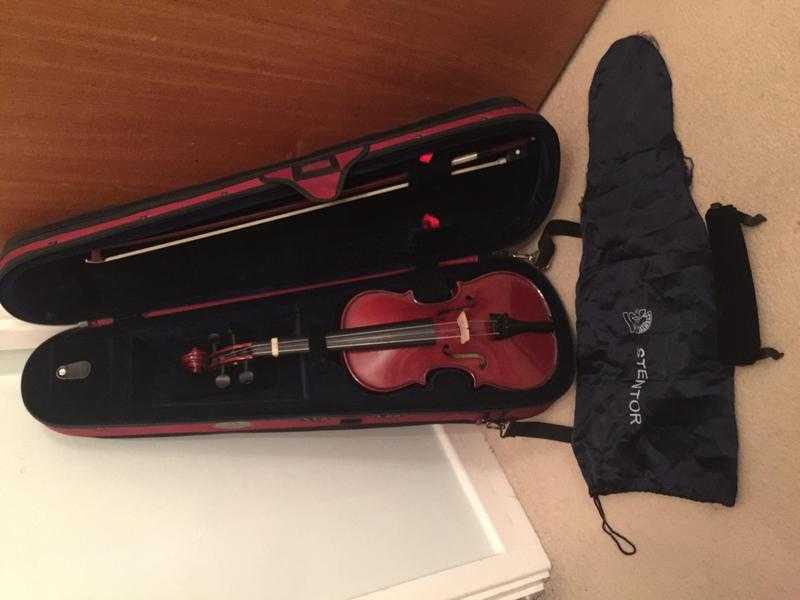 34 size violin, bow and case