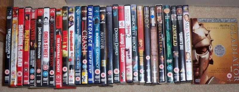 35 DVDS, Inc BOXED SPECIAL Eds, Collateral,Matrix, Pulp Fiction,Training Day, Football Factory etc