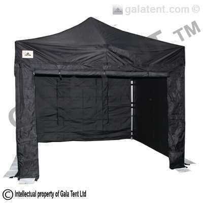 3m x 3m Gala Tent Pro-MX Pop Up Instant Gazebo Canopy (Black)