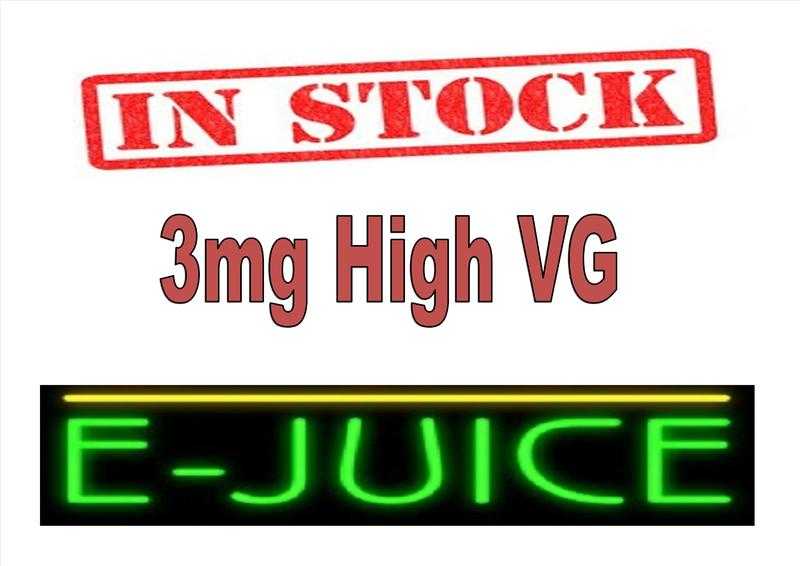 3mg E-Juice in stock now