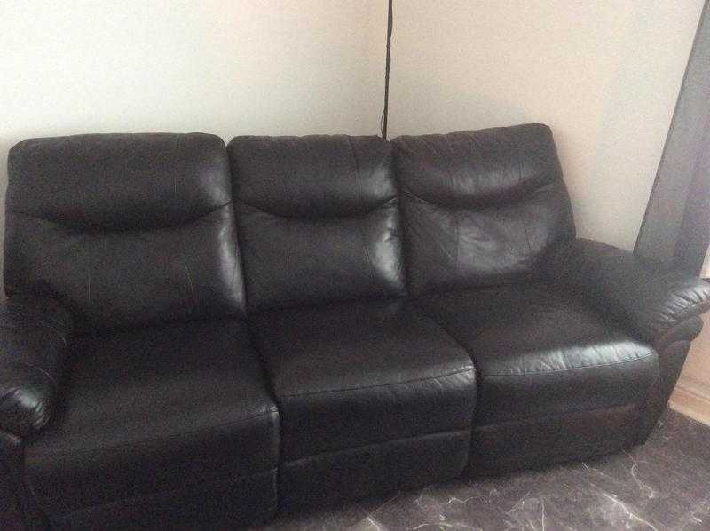 3piece real leather suite