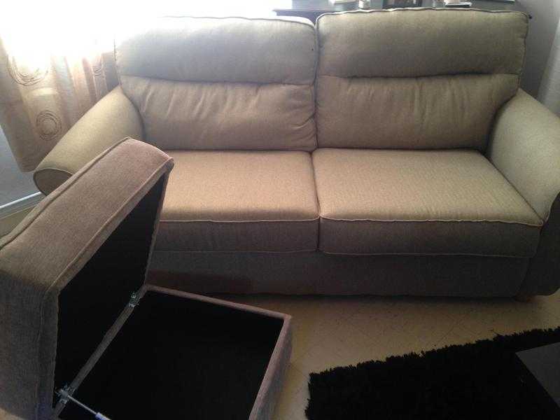 3seater sofa and storage foot stool