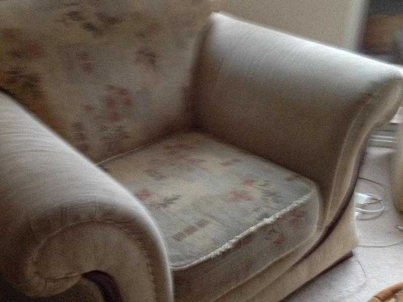 3seater sofa, footstool and chair Tapestry Patern