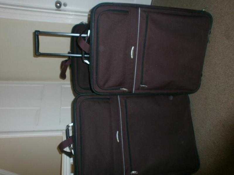 3x large matching equator suitcases